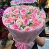 Bó hoa hồng pastel