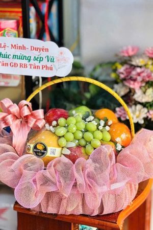 Giỏ Trái Cây Chúc Mừng Tân Chức Phát Đạt
