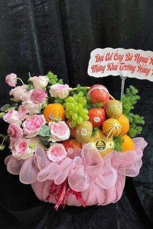 Giỏ Trái Cây Hoa Tươi Mừng Khai Trương Hồng Phát