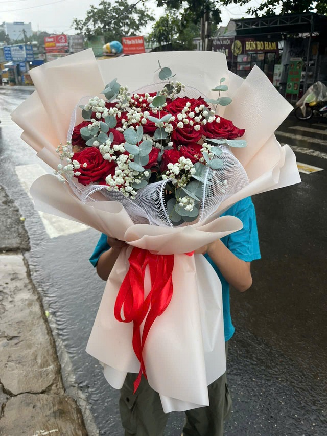 Bó hoa chúc mừng sinh nhật tại Chơn Thành