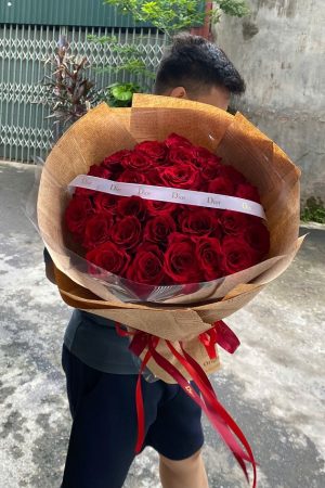 Bó hoa hồng đỏ ở Thủy Nguyên Hải Phòng – lãng mạn, tinh tế, thay lời tỏ tình ngọt ngào.
