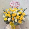Giỏ hoa cảm ơn khách hàng – món quà tinh tế, lịch sự tại shop hoa Tiên Lữ Hưng Yên.