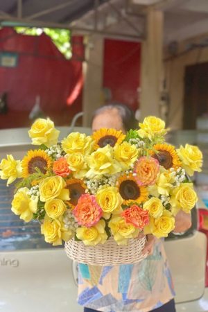 Hoa sinh nhật tại Thủ Thừa, thiết kế hiện đại, trẻ trung, phù hợp với mọi lứa tuổi.