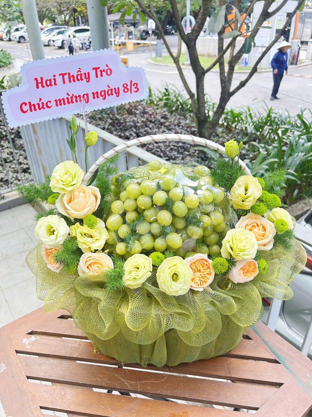 Giỏ nho mix hoa
